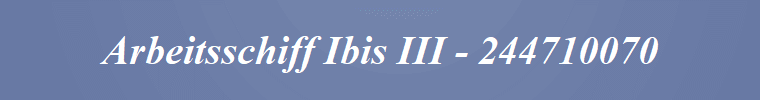 Arbeitsschiff Ibis III - 244710070