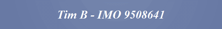 Tim B - IMO 9508641